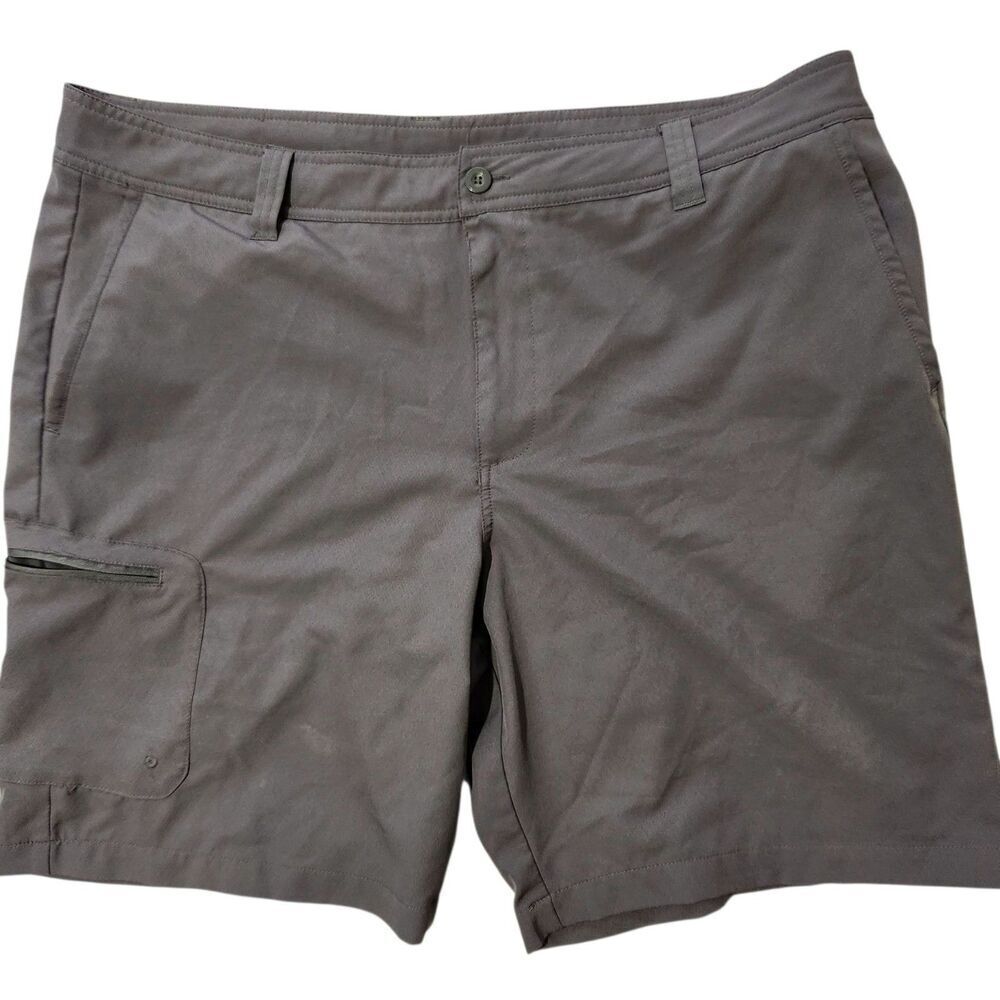 Magellan Shorts Size 42 Gray Flat Front Chino Casual